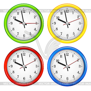 Wall clocks - vector image