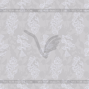 Seamless floral pattern - vector image