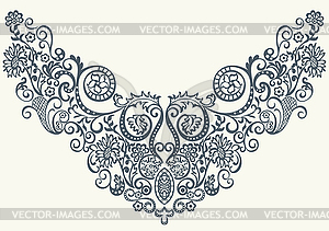 Abstract ornamental floral pattern - vector clipart / vector image