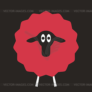 Sheep - color vector clipart