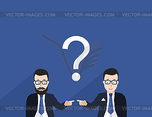 Business cooperation - vector clip art