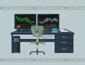 Workplace - vector clip art