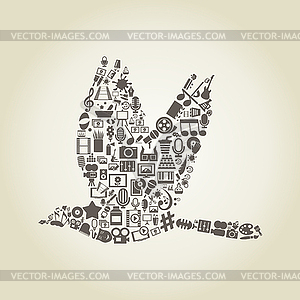 Bird art - vector image