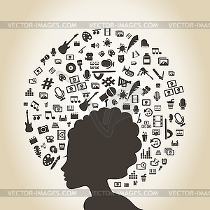 Woman art - vector image