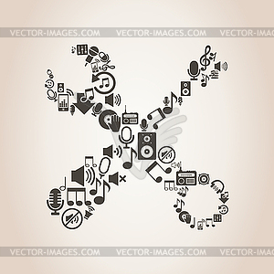 Tool music - vector clipart