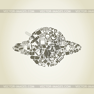 Planet science - vector EPS clipart