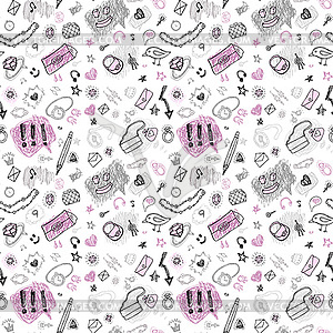 Back to school. seamless pattern - vector clipart