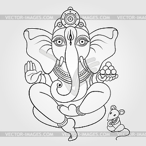 Lord Ganesha  - stock vector clipart