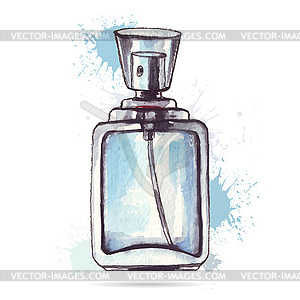 Beautiful perfume bottle - vector image