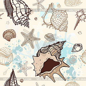 Sea background - vector clip art