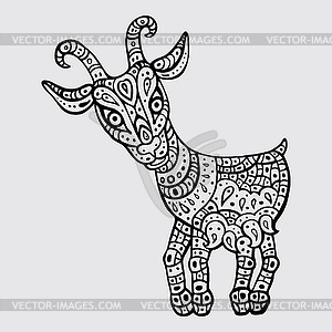 Chinese Zodiac. Animal astrological sign. goat - vector clipart