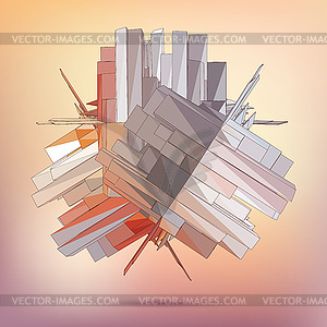 3D business  - vector image