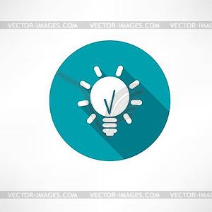 Lamp idea icon - vector image