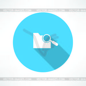 Search folder icon - royalty-free vector image