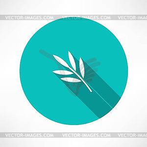 Branch and leaves - vector clipart