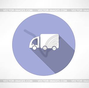 Truck transport icon - vector image