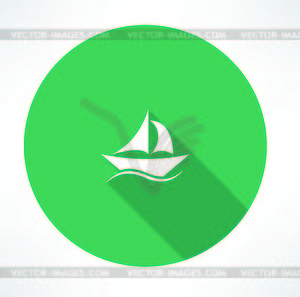 Sailboat icon - vector image