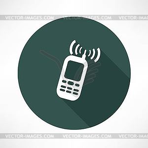 Mobile phone calling icon - vector clipart