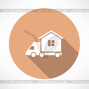 Motorhome car icon - vector clipart