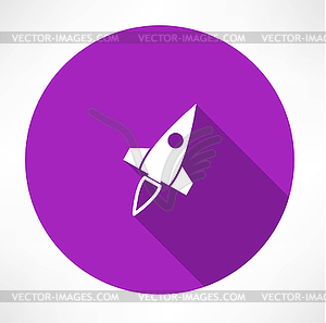 Rocket icon - vector clip art