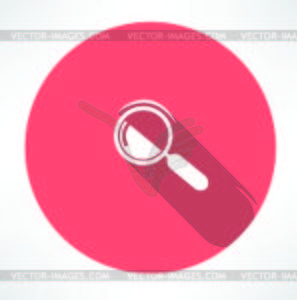 Magnifier icon - vector clipart