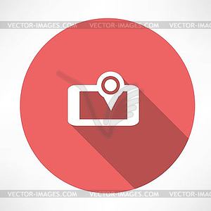 Smartphone GPS icon - vector clipart / vector image