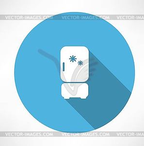 Refrigerator icon - royalty-free vector clipart