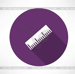 Ruler icon - vector clip art