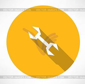 Wrench icon - color vector clipart