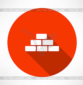 Bricks icon - vector image