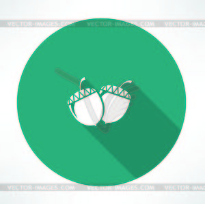 Acorn icon - vector clipart