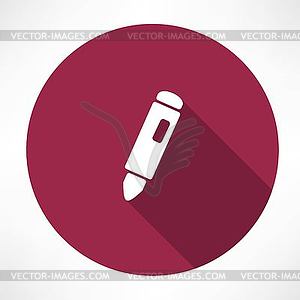 Marker icon - color vector clipart