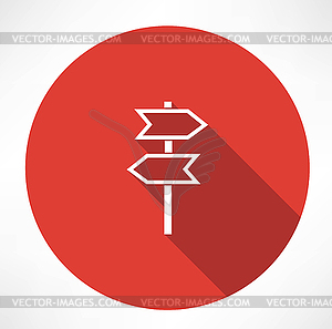 Signpost icon - vector clipart