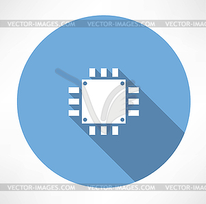 Processor Icon - vector clipart / vector image