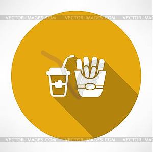 Fast Food Icons - vector image