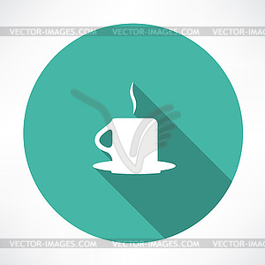 Hot cup icon - vector image