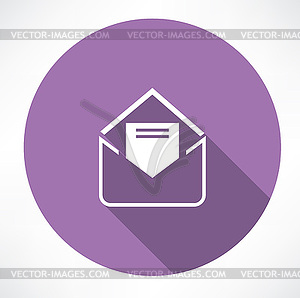 Envelope with letter - vector image