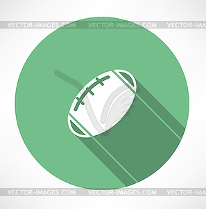 Мяч для регби - изображение в векторном виде