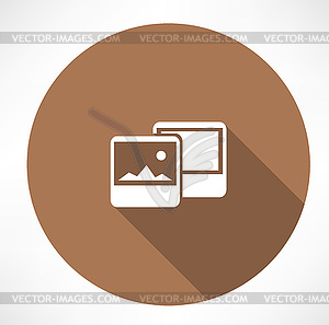 Photographs icon - vector clipart