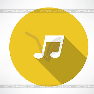 Melody icon - royalty-free vector image