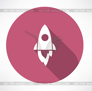 Rocket icon - vector clipart