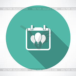 Balloon icon - vector image