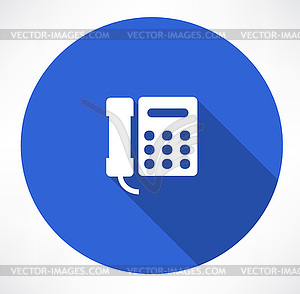 Landline phone - vector image