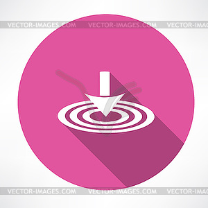 Иконка цели - изображение в векторном формате