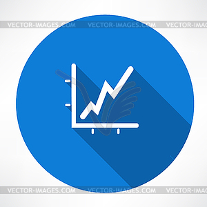 Business graph icon - vector image