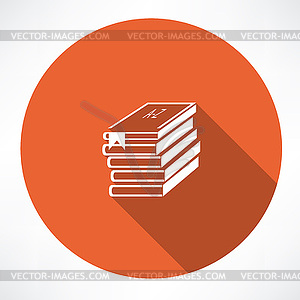 ABC books icon - vector image