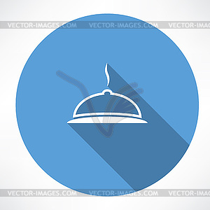 Dish with lid icon - vector image