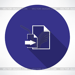 Download Document Icon - vector clip art