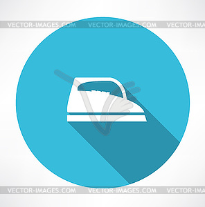 Steam iron icon - vector EPS clipart