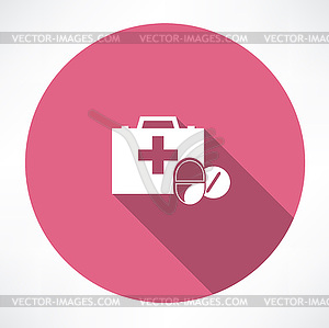 First aid kit box - vector clipart